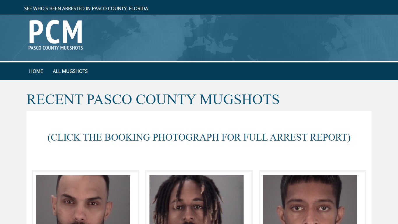 Pasco County FL Arrests - Recent Pasco County Mugshots